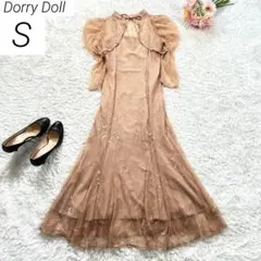 【前後2way】　Dorry Doll　ボレロレイヤーレースドレス　ピンク　S