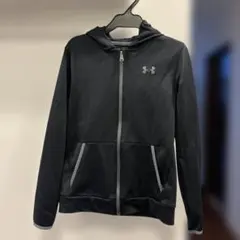 【アンダーアーマー】ブラックパーカー YLG(150センチ相当)