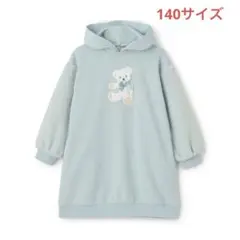 メゾピアノ新品新作タグ付きチャームつき どうぶつ耳 半袖パーカ