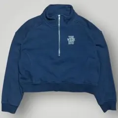 ガリャルダガランテ　24AW　ハーフZIPスウェット　ネイビー　クロップド　短丈のサムネイル