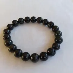 希少、最上級品、国石、綺麗色)糸魚川黒翡翠ブレスレット、10mm✩現品限り✩