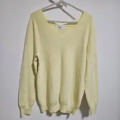 OPEQUE.CLIP オペークドットクリップ ニット 長袖 M 黄色