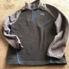 PUMA フリースジャケット グレー/ブルー
