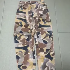 ZARA アブストラクト柄パンツ / カーペンターパンツ」 ワイド バギー