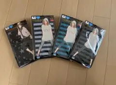 レディースレギンス４足（ストライプ３種＋星柄）