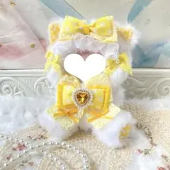 10〜14cm ハンドメイド おすわり着ぐるみ ねこ ぬい服 ぬいぐるみ