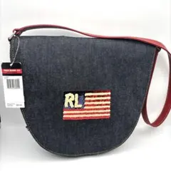【新品未使用】RALPH LAUREN ラルフローレン ショルダーバッグ デニム