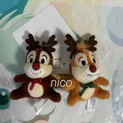 ディズニー　クリスマス2024　ダズリングクリスマス　チップ＆デールチャーム