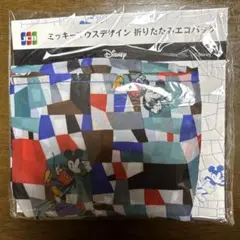 ミッキーマウスデザイン 折りたたみエコバッグ
