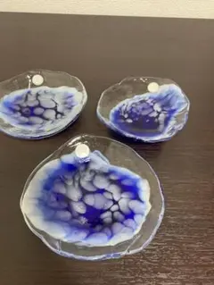 琉球ガラス　小皿3個セット