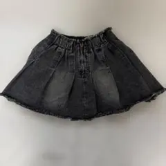 デニム フレアスカート ミニ丈 カットオフのサムネイル