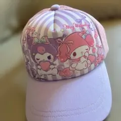 新品タグ付き　マイメロディ クロミ日よけ付きメッシュキャップ 帽子54センチ