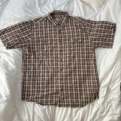 Carhartt カーハート 半袖チェックシャツ 2XL ボタンダウン古着のサムネイル