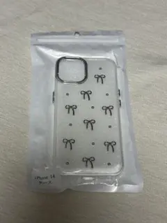 iPhone14 カバー ケース リボン クリア