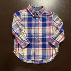 ラルフローレン キッズ 長袖シャツ チェック ポニー刺繍