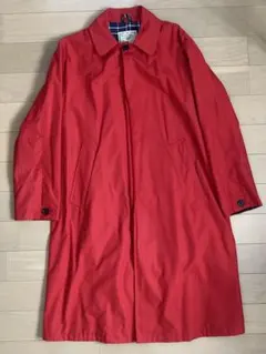 H.F and WEAVER レッド ステンカラーコート M