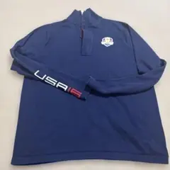 Ralph Lauren USA 2016 ハーフネックトレーナー L ネイビー