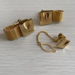 カフスリンクス　ネクタイピン　セット