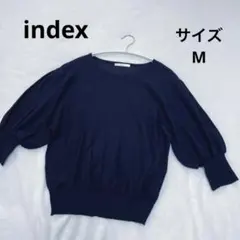 index ニット ネイビー M