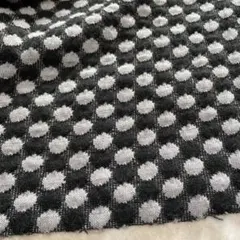 ニット生地ぽこぽこニット黒グレー
