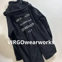 VIRGOwearworks /メンズ ブラック ナイロンモッズコート