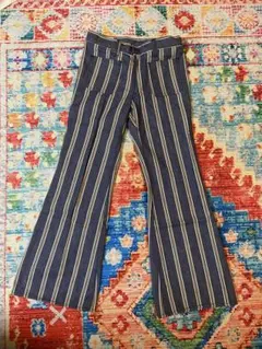 70s BOBSON ベルボトム ストライプ柄 ヴィンテージ アメカジ 希少