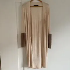 Spick & Span ベージュファー付きカーディガン