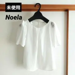 未使用　Noela タックデザイン パフスリーブ ブラウス　白　Mのサムネイル