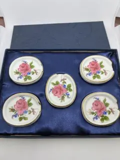 Royal Doulton バラのカトラリーレスト5枚セット