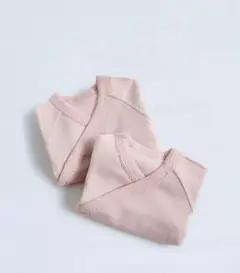 ZARA長袖ロンパース 3-6ヶ月 ピンク 2枚セット