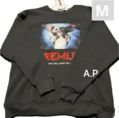 裏起毛　グレムリン ギズモ　黒　トレーナー　スウェット　レトロ　90s 映画