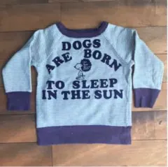 DENIM DUNGAREE スヌーピースウェット100㎝