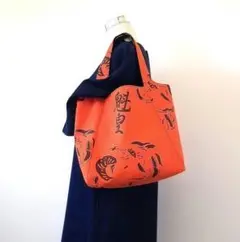 大相撲　魁皇　反物　トートバッグ　ハンドメイド