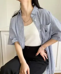 USPOLOハーフスリーブシャツ　ブルー