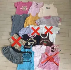 新品あり！12枚セット 女の子 110㎝ 夏物 半袖トップス ポトムス 下着