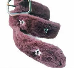 【即発】ファーベルト fancy fur long belt グレー AFB パルプ PULP 【AFB / エーエフビー】FUR BELT （ブラウン
