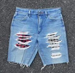 Wrangler デニム ショーツ 古着 リメイク 70s 80s