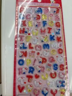 【正規品】サンリオ　ボンボンドロップシール　ハローキティ　文字【汚れあり】