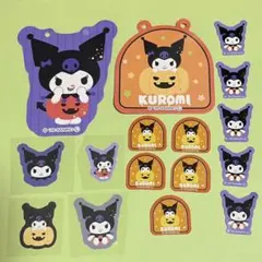 クロミ サンリオ ハロウィン ミニフラッグ フレークシール シートシール