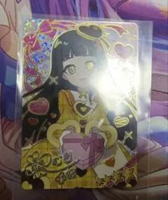 ひみつのアイプリ　バレンタインレターイエロー　つむぎ　サイン