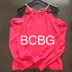 【新品】BCBG MAXAZRIA シアーシャツ カットソーショルダーオフのサムネイル