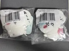 ちいかわだらけくじ E賞　全身ぬいぐるみバッジ　あーん・・・、わ〜んッ　2点