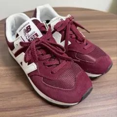 new balance 574 バーガンディ スニーカー　23cm