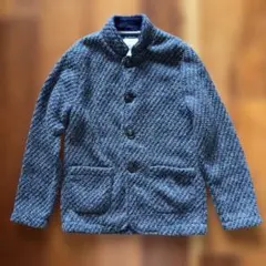 ZARA ニットジャケット　ネイビー系　128