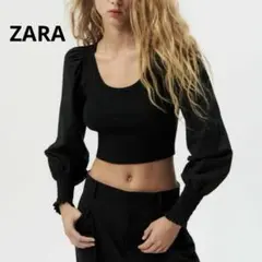 《美品》ZARA パフスリーブ トップス