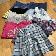1点もの希少キッズ服セット（スカート・Tシャツ）　お買い得