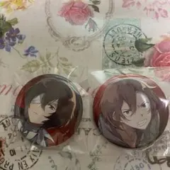 文豪ストレイドッグス ヤングエース付録 缶バッジ 太宰 中原