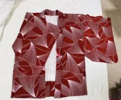 着物用　正絹　羽織り　赤