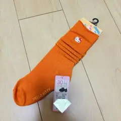 キティちゃん　ルーズソックス　オレンジ