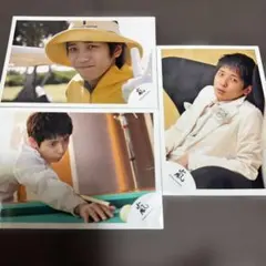 嵐ロゴ　公式写真　二宮和也3枚セット